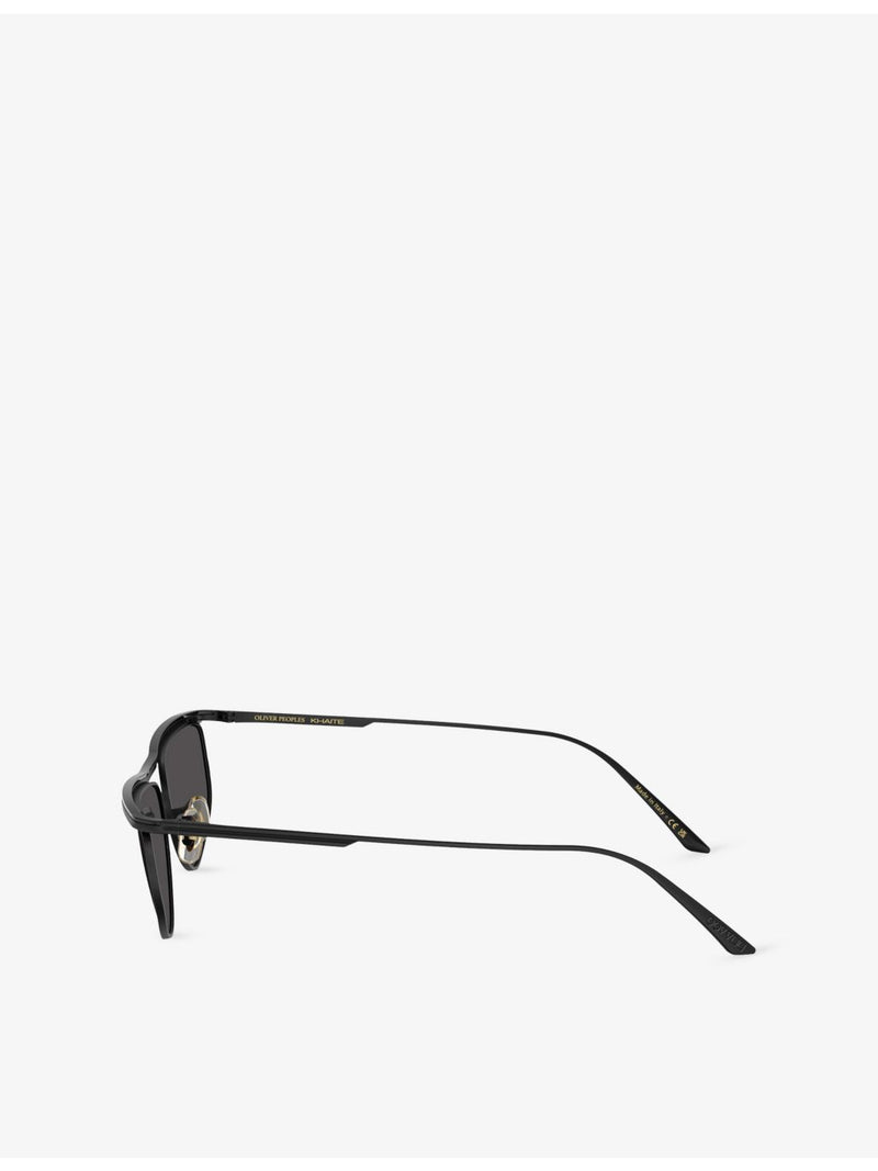 Oliver Peoples oval acetate sunglasses OV1367S, imported from the UK