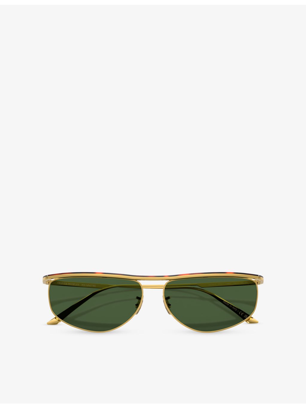 Oliver Peoples OV1367S oval-frame metal sunglasses, UK version