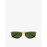 Oliver Peoples OV1367S oval-frame metal sunglasses, UK version