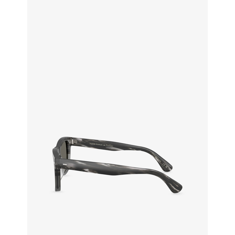 Oliver Peoples square-frame acetate sunglasses, imported from the UK