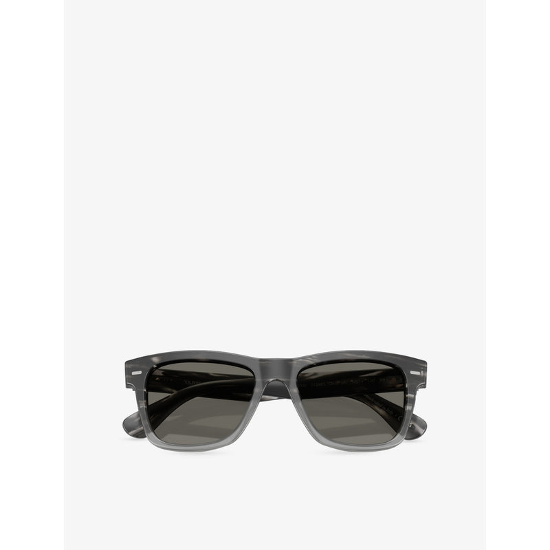Oliver Peoples square-frame acetate sunglasses, imported from the UK