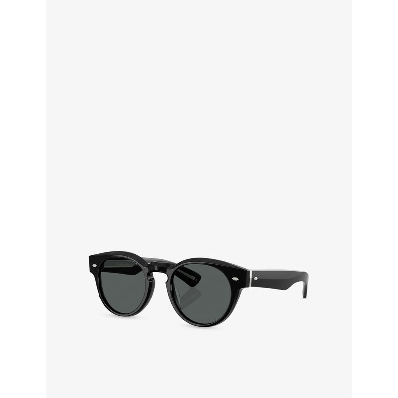Oliver Peoples Hayton round-frame acetate sunglasses - British product