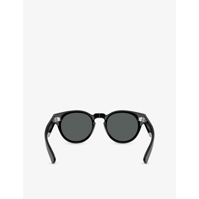 Oliver Peoples Hayton round-frame acetate sunglasses - British product