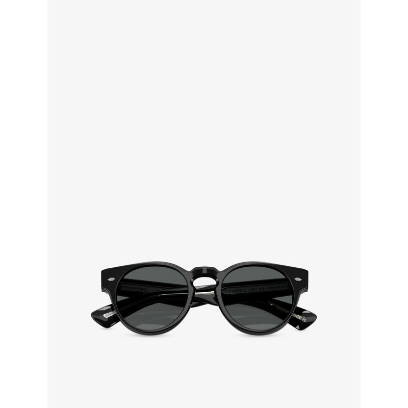 Oliver Peoples Hayton round-frame acetate sunglasses - British product