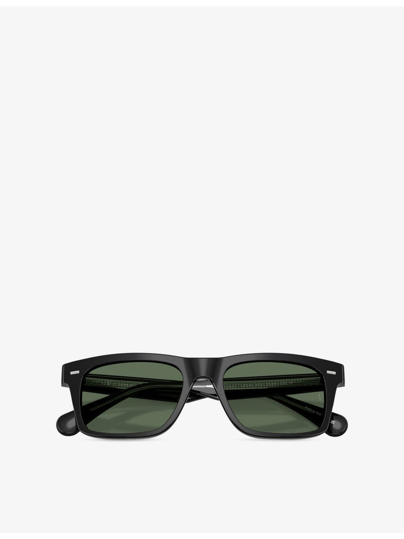 Oliver Peoples OV5596SU rectangle-frame acetate sunglasses, imported from the UK