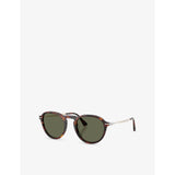 Persol round-frame acetate sunglasses tortoiseshell, UK version
