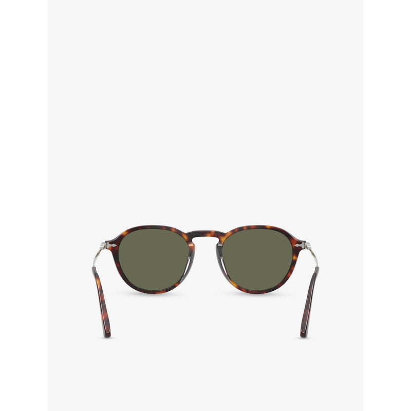 Persol round-frame acetate sunglasses tortoiseshell, UK version
