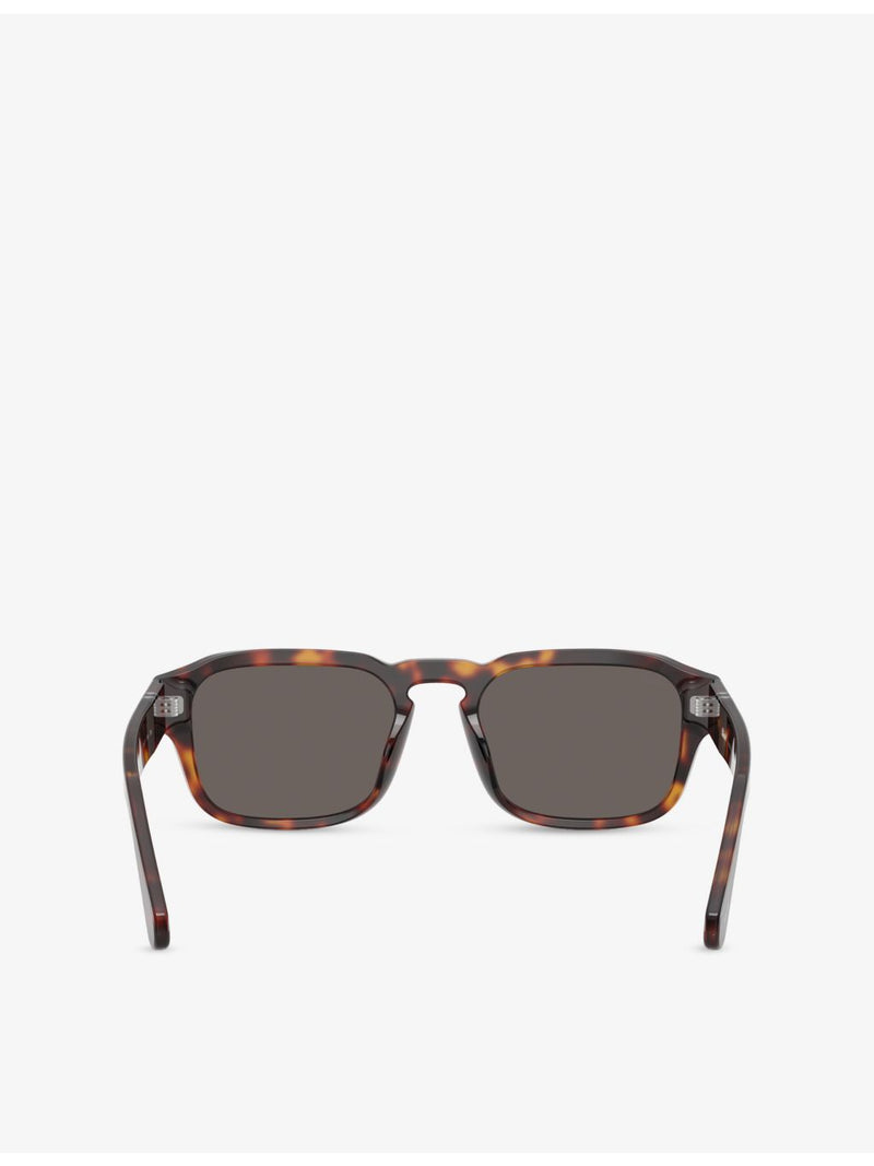 Persol square-frame acetate sunglasses tortoiseshell finish, imported from the UK