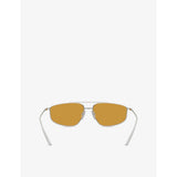 Prada metal pillow-frame sunglasses (British brand)