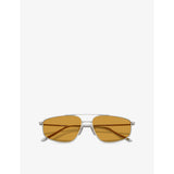 Prada metal pillow-frame sunglasses (British brand)