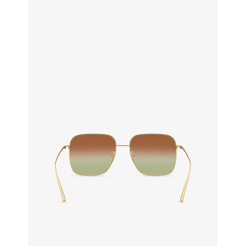 Prada square-frame metal sunglasses PR C54SD (British brand)