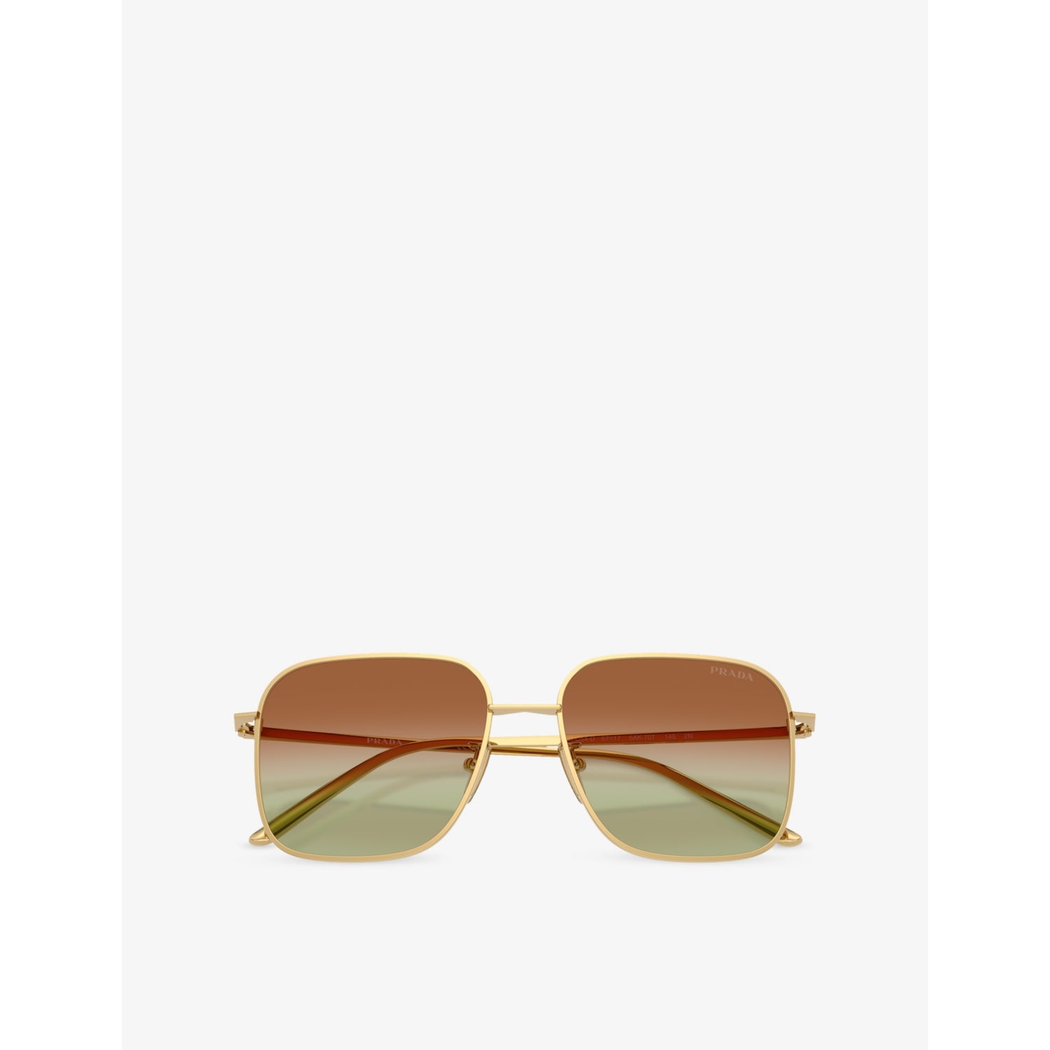 Prada square-frame metal sunglasses PR C54SD (British brand)