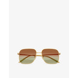 Prada square-frame metal sunglasses PR C54SD (British brand)