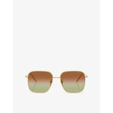 Prada square-frame metal sunglasses PR C54SD (British brand)