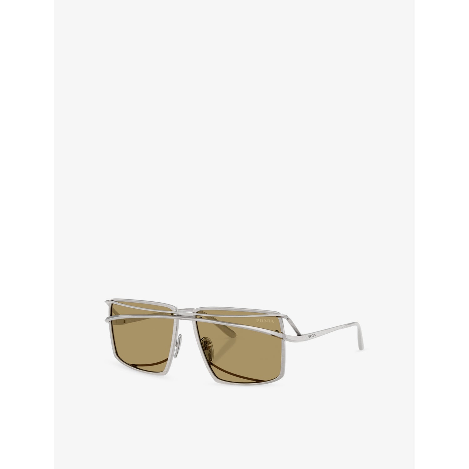 Prada PR C55S irregular metal sunglasses, UK version