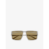 Prada PR C55S irregular metal sunglasses, UK version