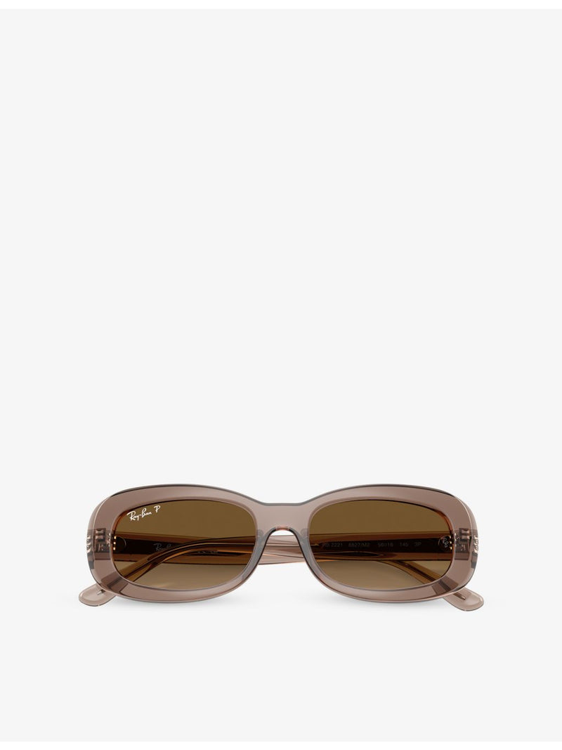 Ray-Ban sunglasses RB2221 oval-frame acetate, imported from the UK
