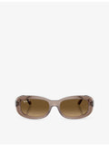Ray-Ban sunglasses RB2221 oval-frame acetate, imported from the UK