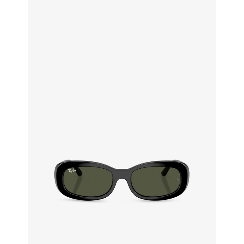 Ray-Ban RB2221 oval frame acetate sunglasses, imported from the UK