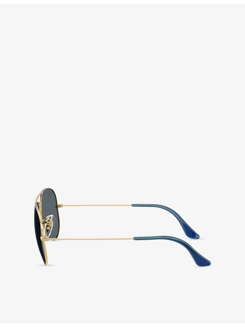 Ray-Ban RB3025 aviator metal sunglasses with polarised lenses (British brand)