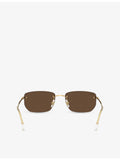 Ray-Ban RB3768 square-frame metal sunglasses, UK version