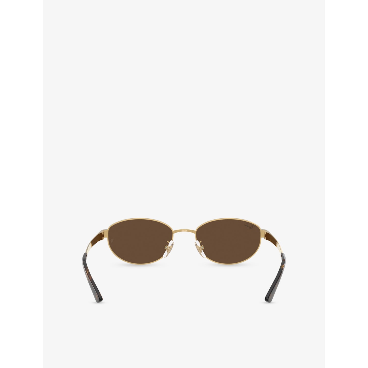 Ray-Ban RB3774D oval-frame metal sunglasses, imported from the UK