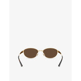 Ray-Ban RB3774D oval-frame metal sunglasses, imported from the UK