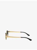 Ray-Ban RB3774D oval metal sunglasses, imported from the UK