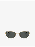 Ray-Ban RB3774D oval metal sunglasses, imported from the UK