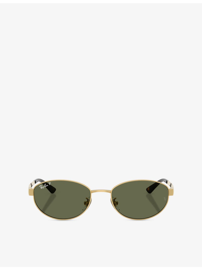 Ray-Ban RB3774D oval metal sunglasses, imported from the UK