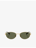 Ray-Ban RB3774D oval metal sunglasses, imported from the UK