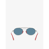 Ray-Ban Scuderia Ferrari RB3775M round metal sunglasses - British product