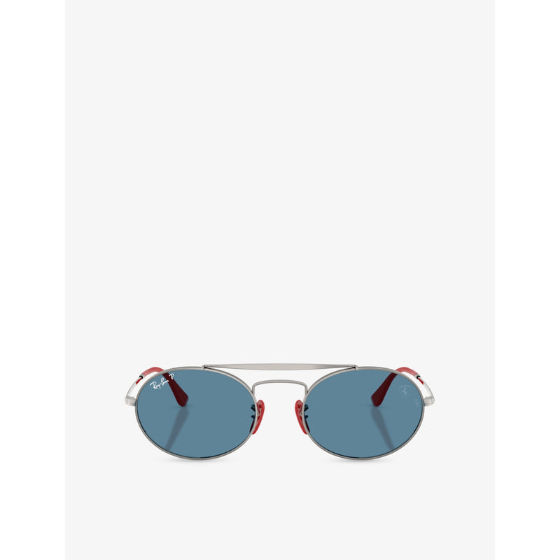 Ray-Ban Scuderia Ferrari RB3775M round metal sunglasses - British product