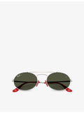 Ray-Ban Scuderia Ferrari oval metal sunglasses 54mm (British brand)