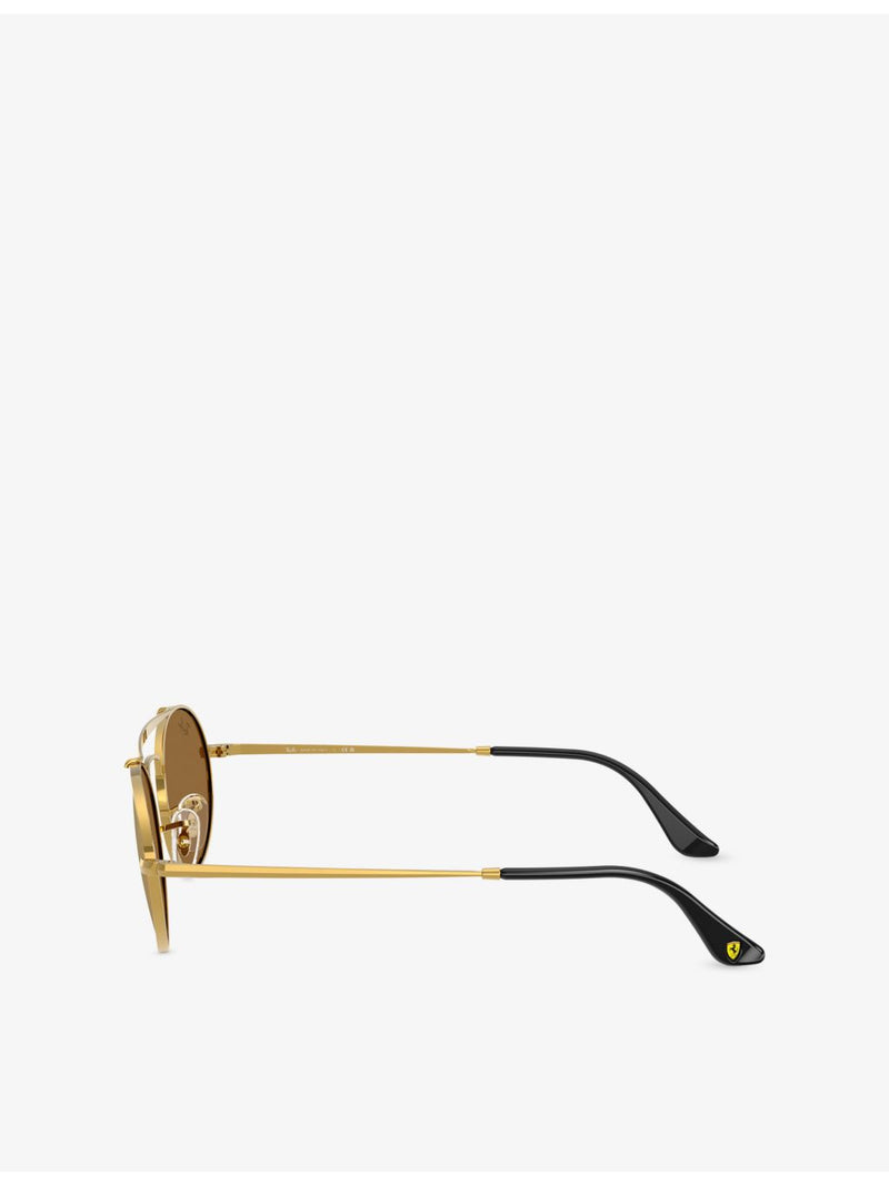 Ray-Ban sunglasses Scuderia Ferrari RB3775M round-frame metal - British product