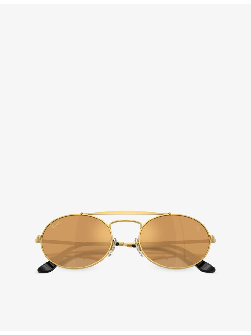 Ray-Ban sunglasses Scuderia Ferrari RB3775M round-frame metal - British product