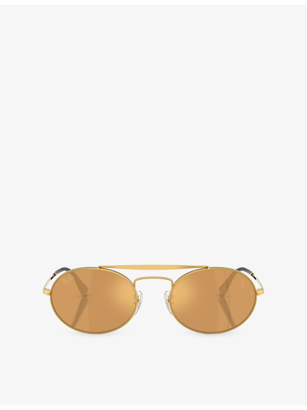 Ray-Ban sunglasses Scuderia Ferrari RB3775M round-frame metal - British product