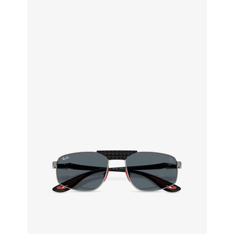 Ray-Ban x Scuderia Ferrari RB3776M metal sunglasses, UK version