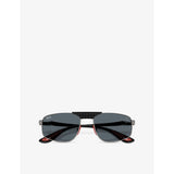 Ray-Ban x Scuderia Ferrari RB3776M metal sunglasses, UK version