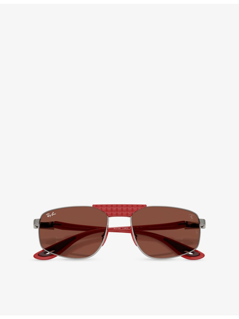 Ray-Ban x Scuderia Ferrari RB3776M metal sunglasses, UK version
