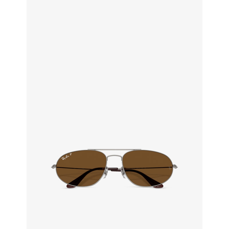 Ray-Ban Explorer IV irregular metal sunglasses with 60mm lenses (British brand)