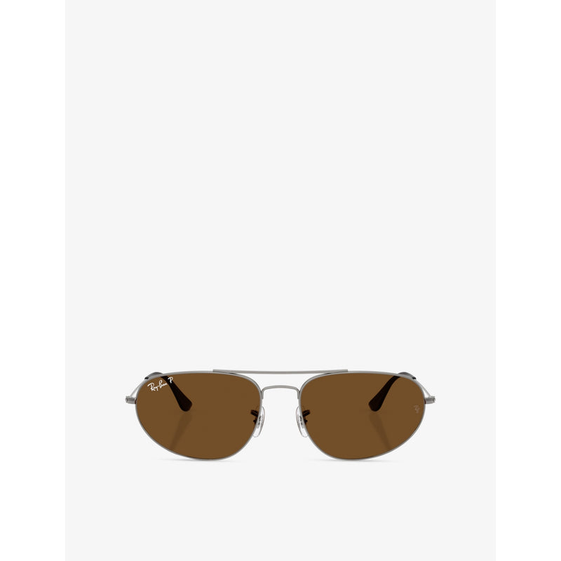 Ray-Ban Explorer IV irregular metal sunglasses with 60mm lenses (British brand)