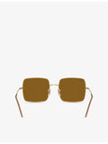 Ray-Ban square-frame metal sunglasses RBR0104S, UK version