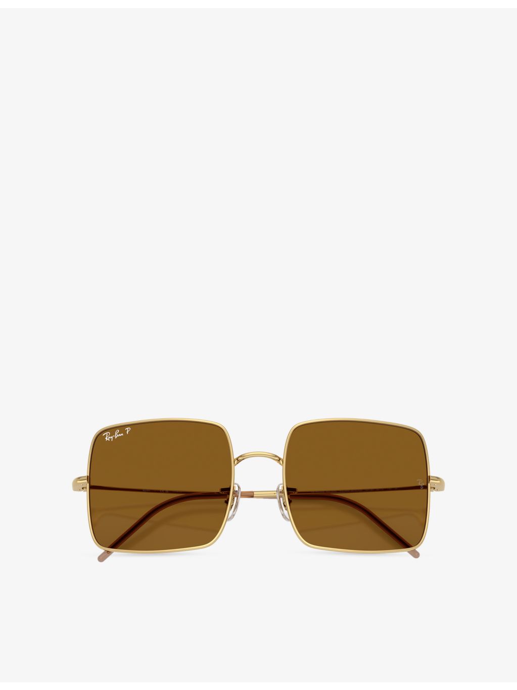Ray-Ban square-frame metal sunglasses RBR0104S, UK version