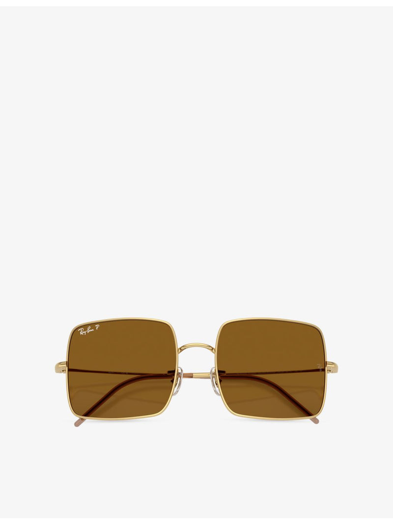 Ray-Ban square-frame metal sunglasses RBR0104S, UK version