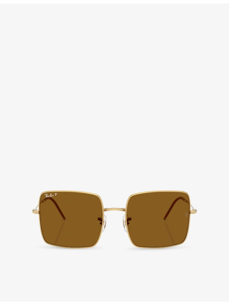 Ray-Ban square-frame metal sunglasses RBR0104S, UK version