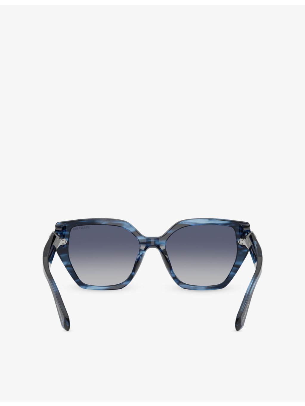 Swarovski irregular-frame acetate sunglasses (British brand)
