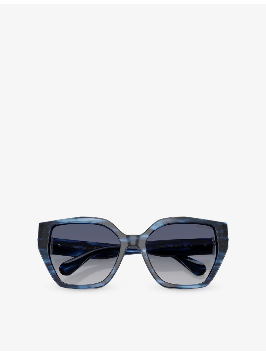 Swarovski irregular-frame acetate sunglasses (British brand)