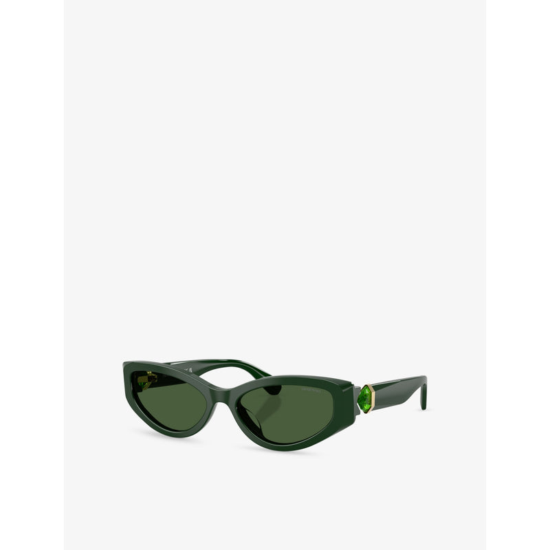 Swarovski cat-eye acetate sunglasses SK6045U (British brand)