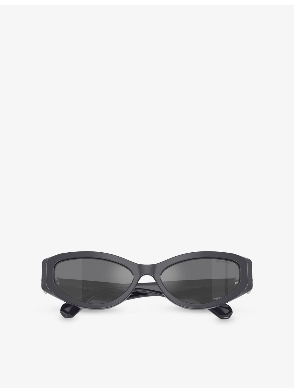 Swarovski SK6045U cat-eye acetate sunglasses with 5.5cm lenses (British brand)